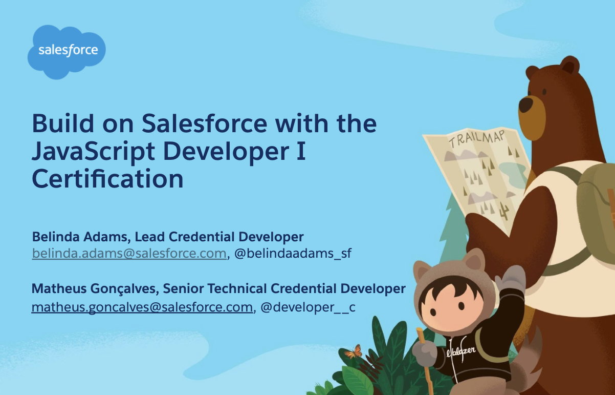 How to prepare for your Salesforce JavaScript Developer I Certification -  Matheus Goncalves